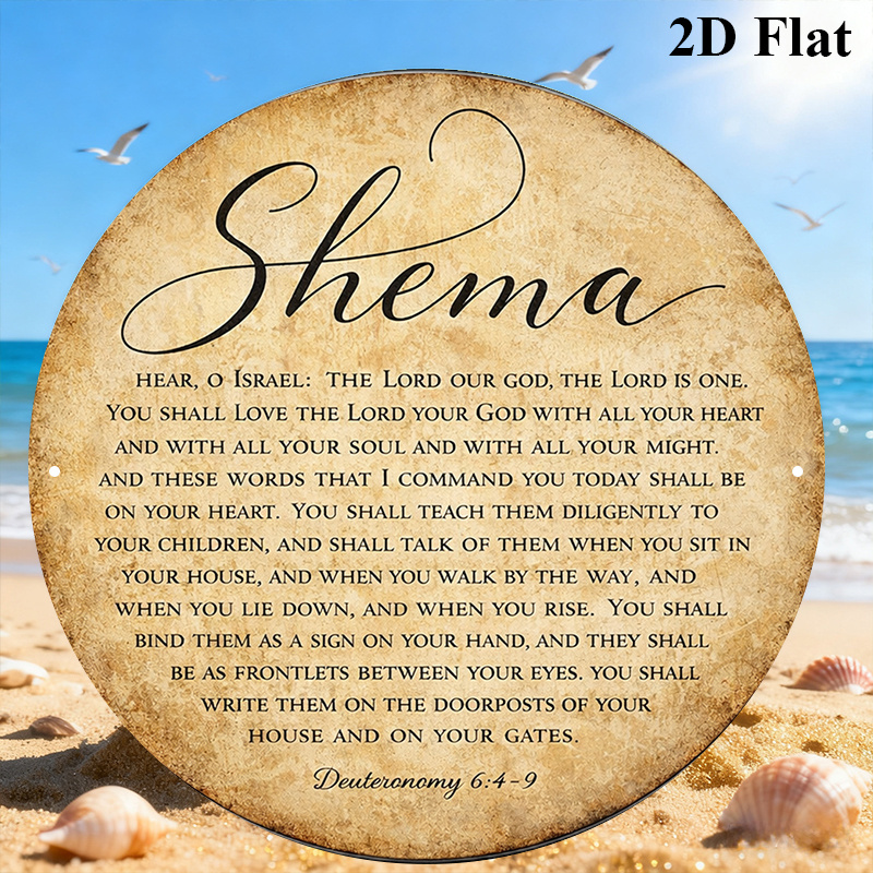 Home & Bathroom Building Products Pte Ltd Photos - CIFBUY Vintage Judaica Scripture Aluminum Wall