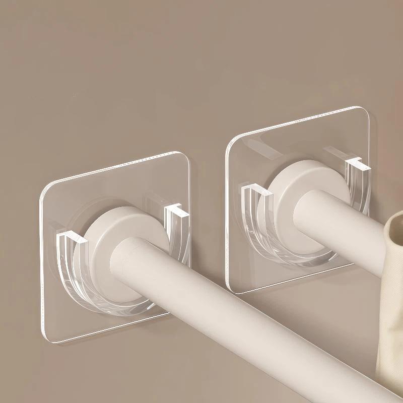 Home Bathroom Wall Decor - No Drill Transparent Self Adhesive Curtain