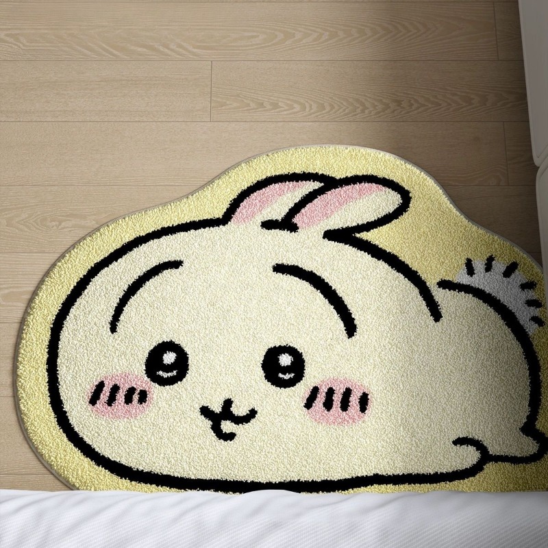 Home Bathroom Floor Mats - Chiikawa Cartoon Rug Anime Hachiware Usagi