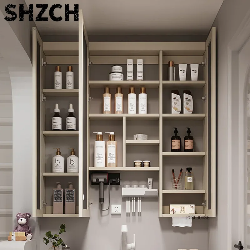 Home Bathroom Mirror - Modern Thickened Bathroom Mirror Featuring Integrated