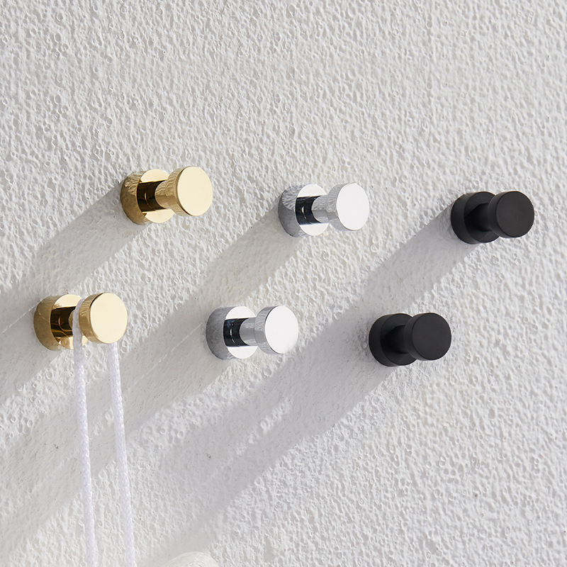 Tiny Home Bathroom Kit - 2/3/4/5pcs Brass Robe Hooks Rustproof Towel