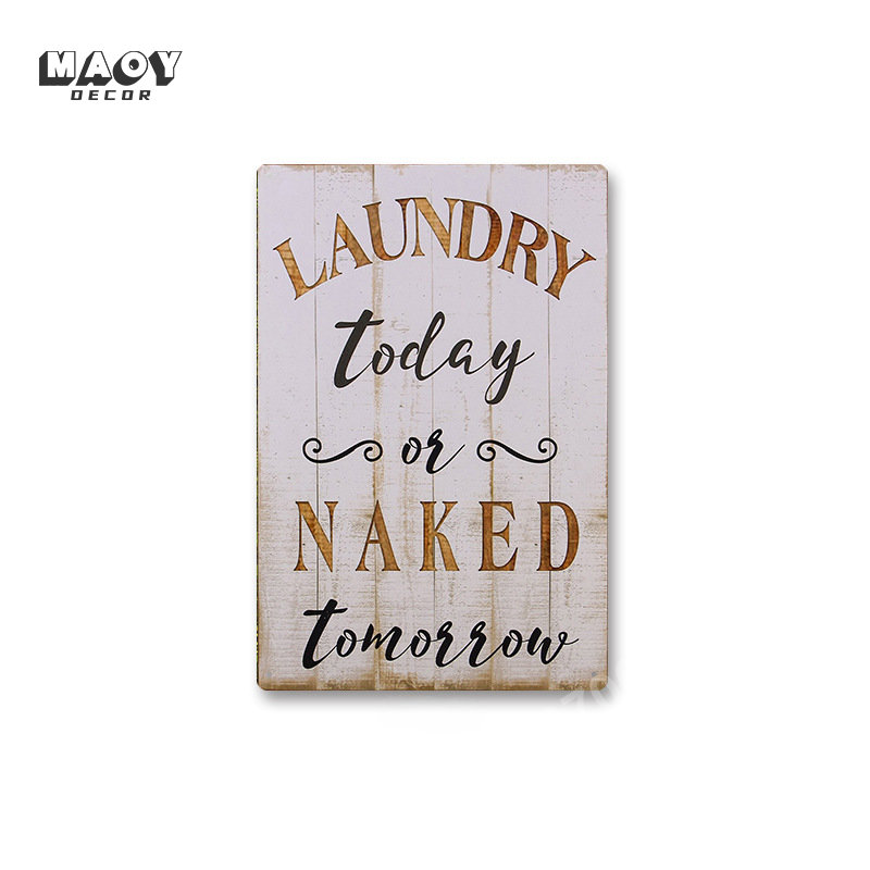Slogan Metal Tin Sign Laundry  - Home Bathroom Wall Decor recension och pris
