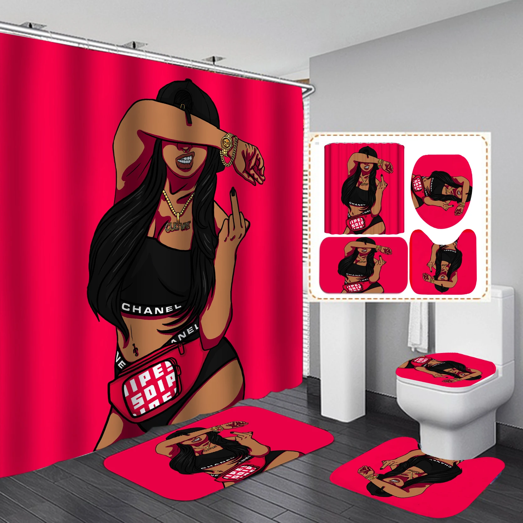 Home Goods Cool African Girl C - Home Goods Bathroom Sets recension och pris