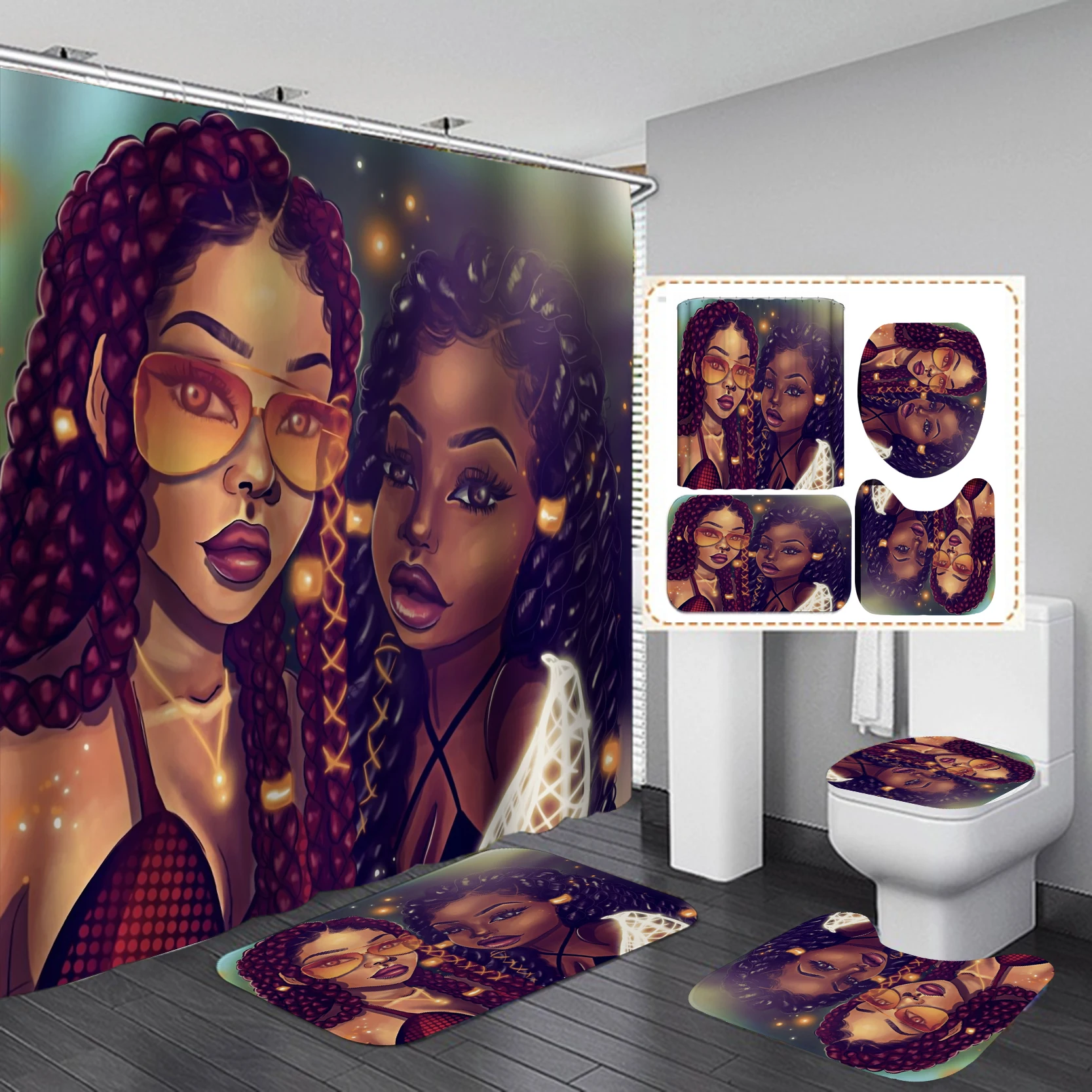 Home Goods Cool African Girl C - Home Goods Bathroom Sets recension och pris