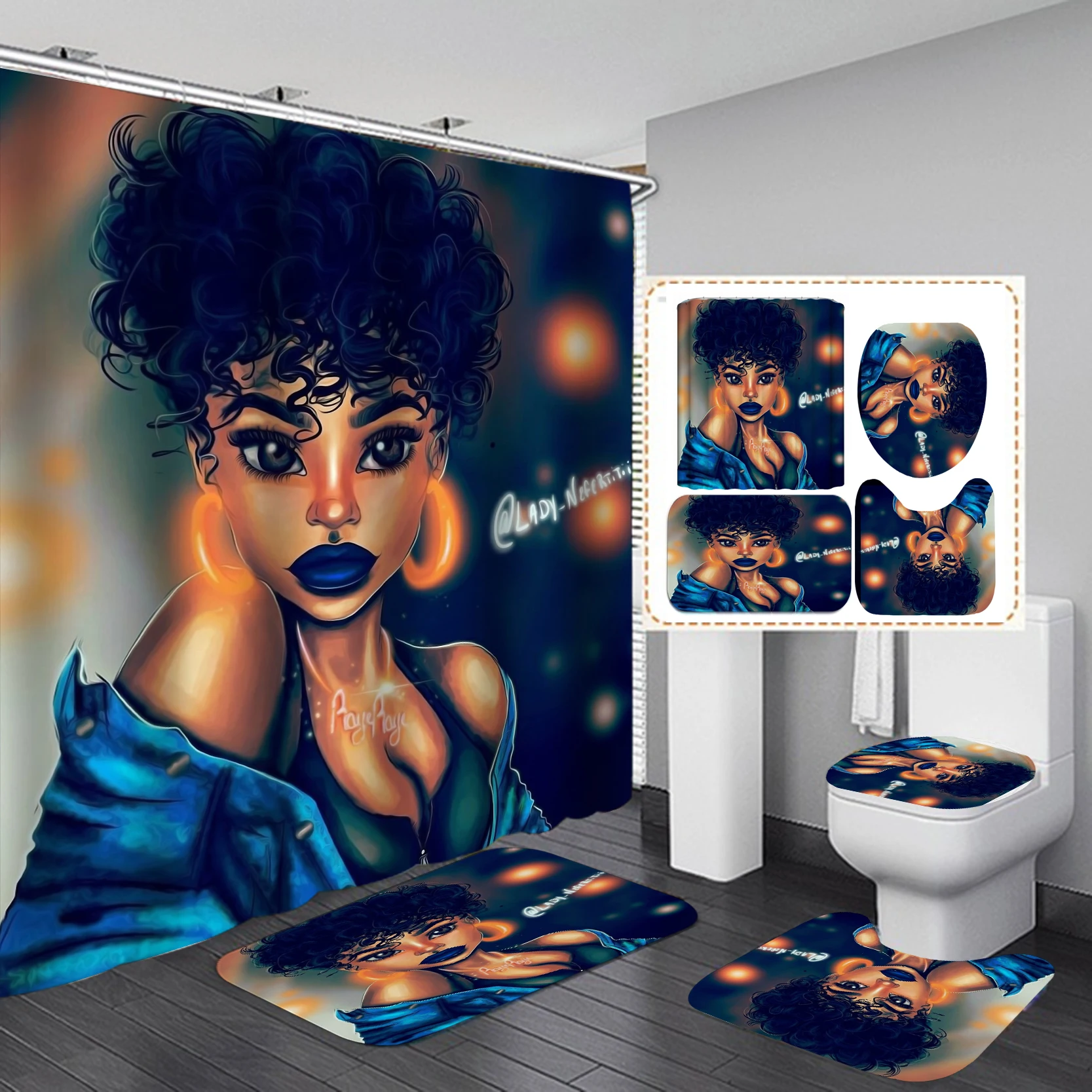Home Goods Cool African Girl C - Home Goods Bathroom Sets recension och pris