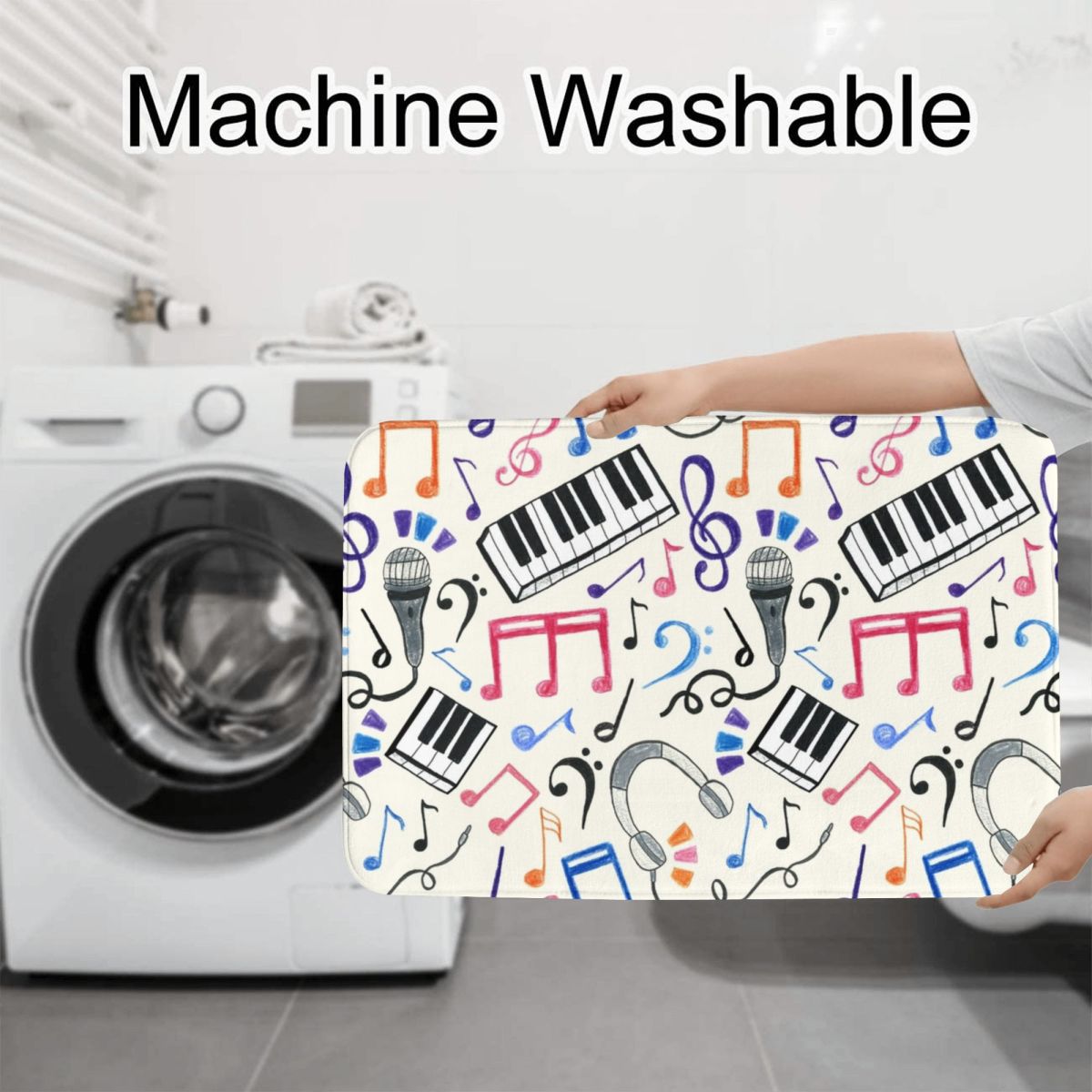 Good Beats - Music Notes & Sym - Home Goods Bathroom Sets recension och pris