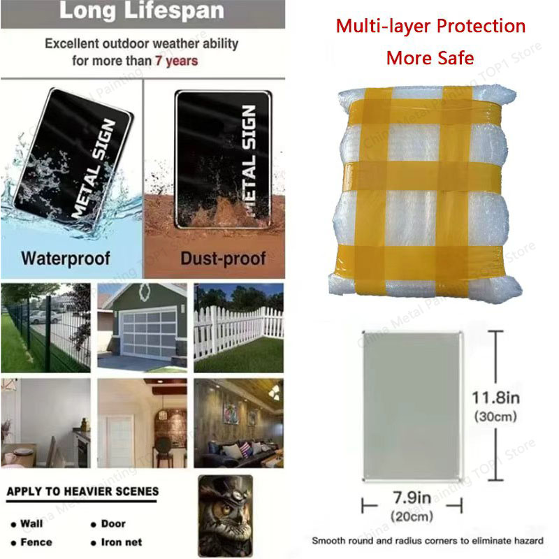 Metal Wall Art Poster - Stylis - Home Bathroom Wall Decor recension och pris