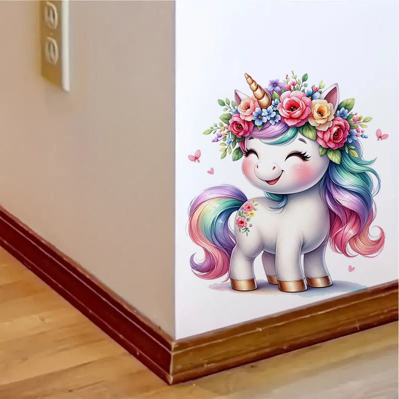 Beautiful Watercolor Unicorn S - Home Bathroom Window recension och pris