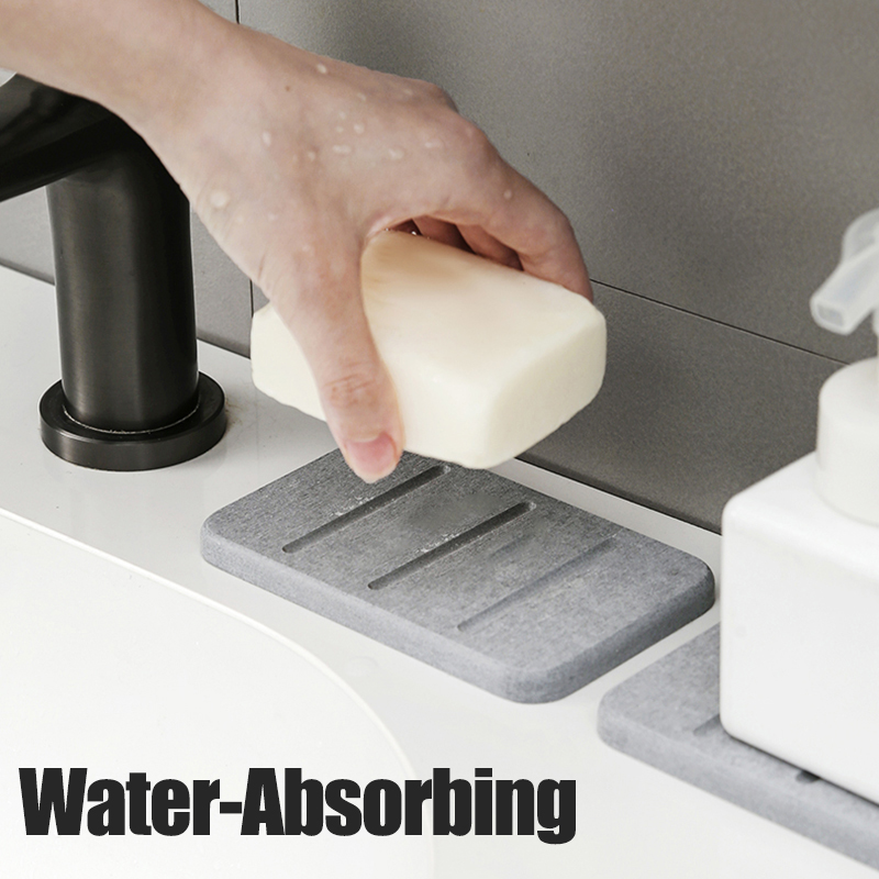 Diatom Mud Soap Dish Quick-Dry - Home Bathroom Mats recension och pris