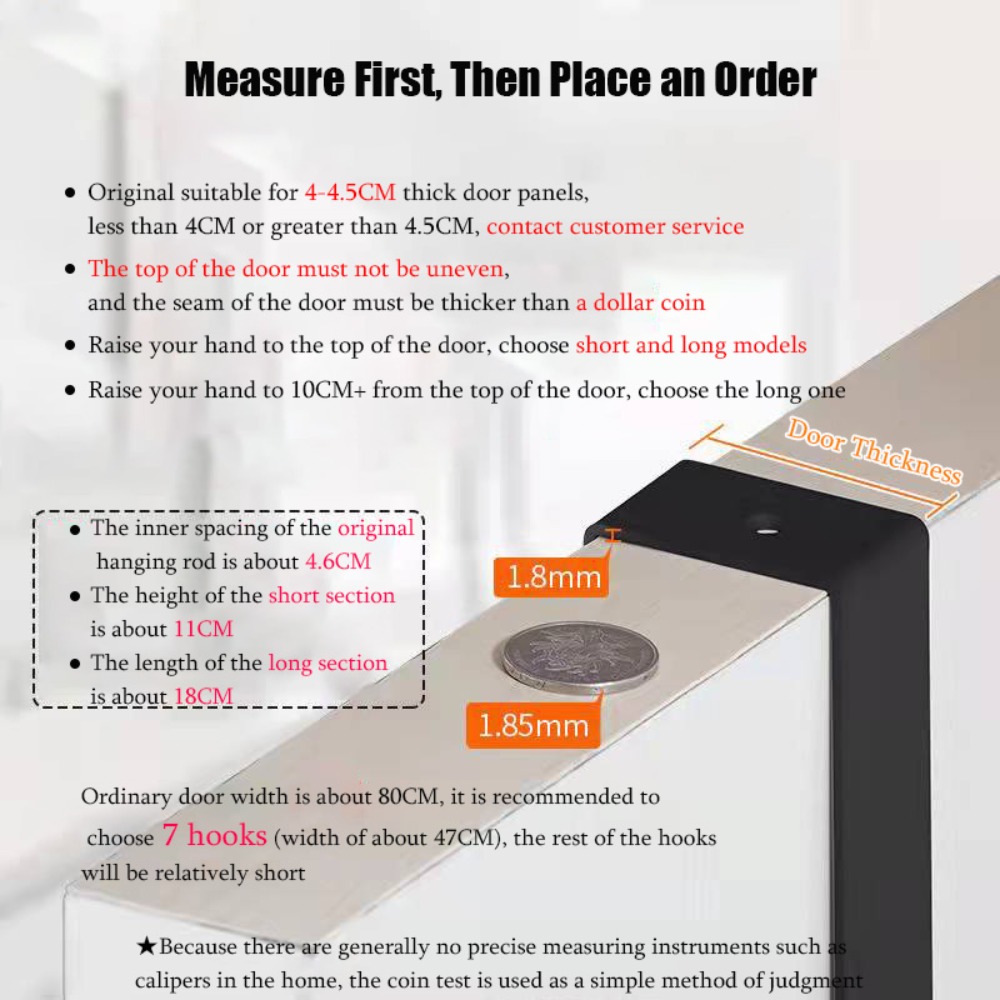 Hooks Over The Door 6 Hooks Cl - Tiny Home Bathroom Kit recension och pris