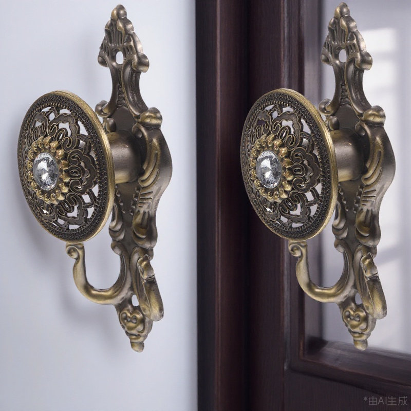 2Pcs Elegant Retro Rhinestone  - Home Bathroom Window recension och pris