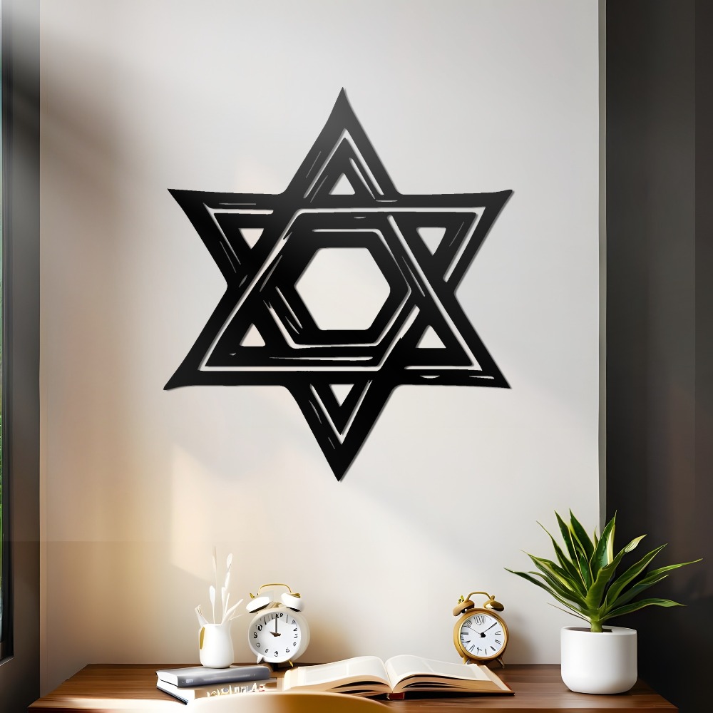 CIFBUY Iron Wall Art Star of D - Home & Bathroom Building Products Pte Ltd Photos recension och pris