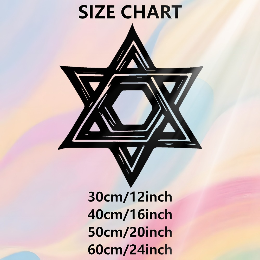 CIFBUY Iron Wall Art Star of D - Home & Bathroom Building Products Pte Ltd Photos recension och pris
