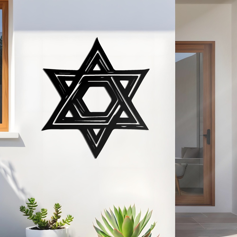 CIFBUY Iron Wall Art Star of D - Home & Bathroom Building Products Pte Ltd Photos recension och pris