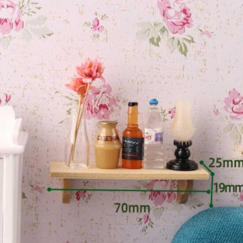 1pcs 1:12 Dollhouse Wood Wall  - Home Bathroom Wall Decor recension och pris
