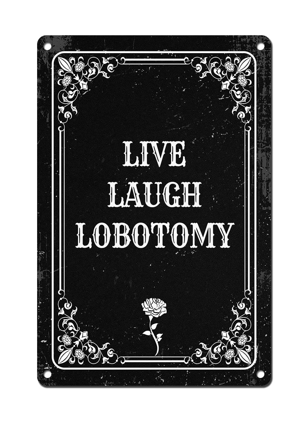 Live Laugh Lobotomy - Vintage  - Home Bathroom Wall Decor recension och pris