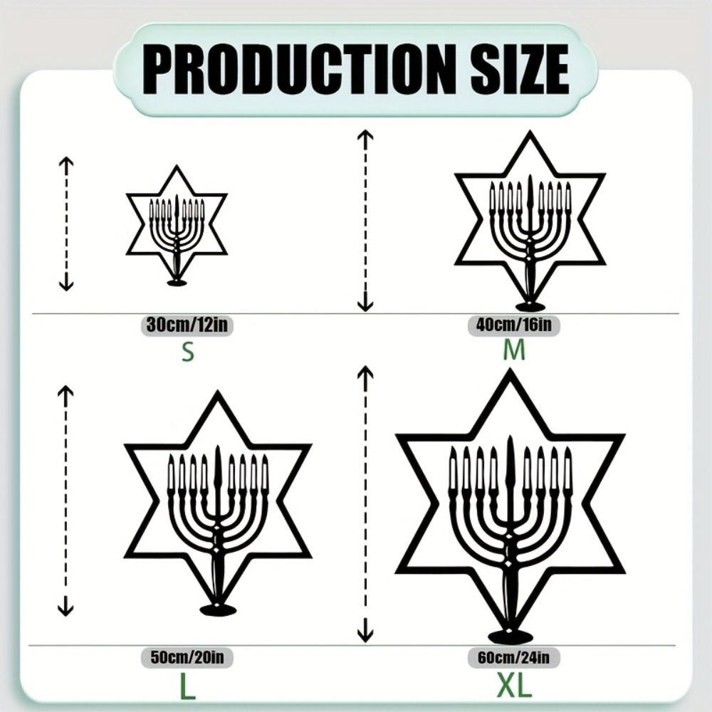CIFBUY Metal Wall Art Menorah  - Home & Bathroom Building Products Pte Ltd Photos recension och pris