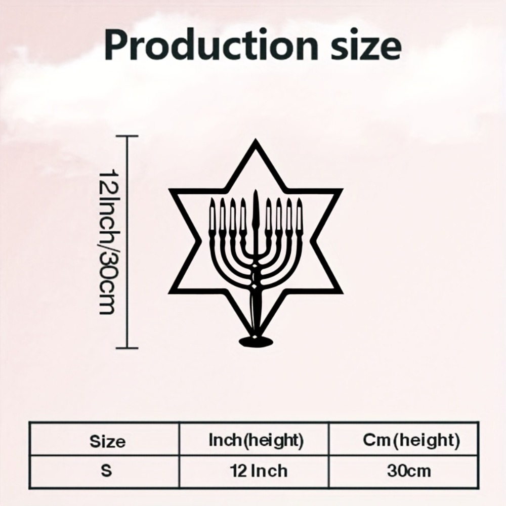 CIFBUY Metal Wall Art Menorah  - Home & Bathroom Building Products Pte Ltd Photos recension och pris