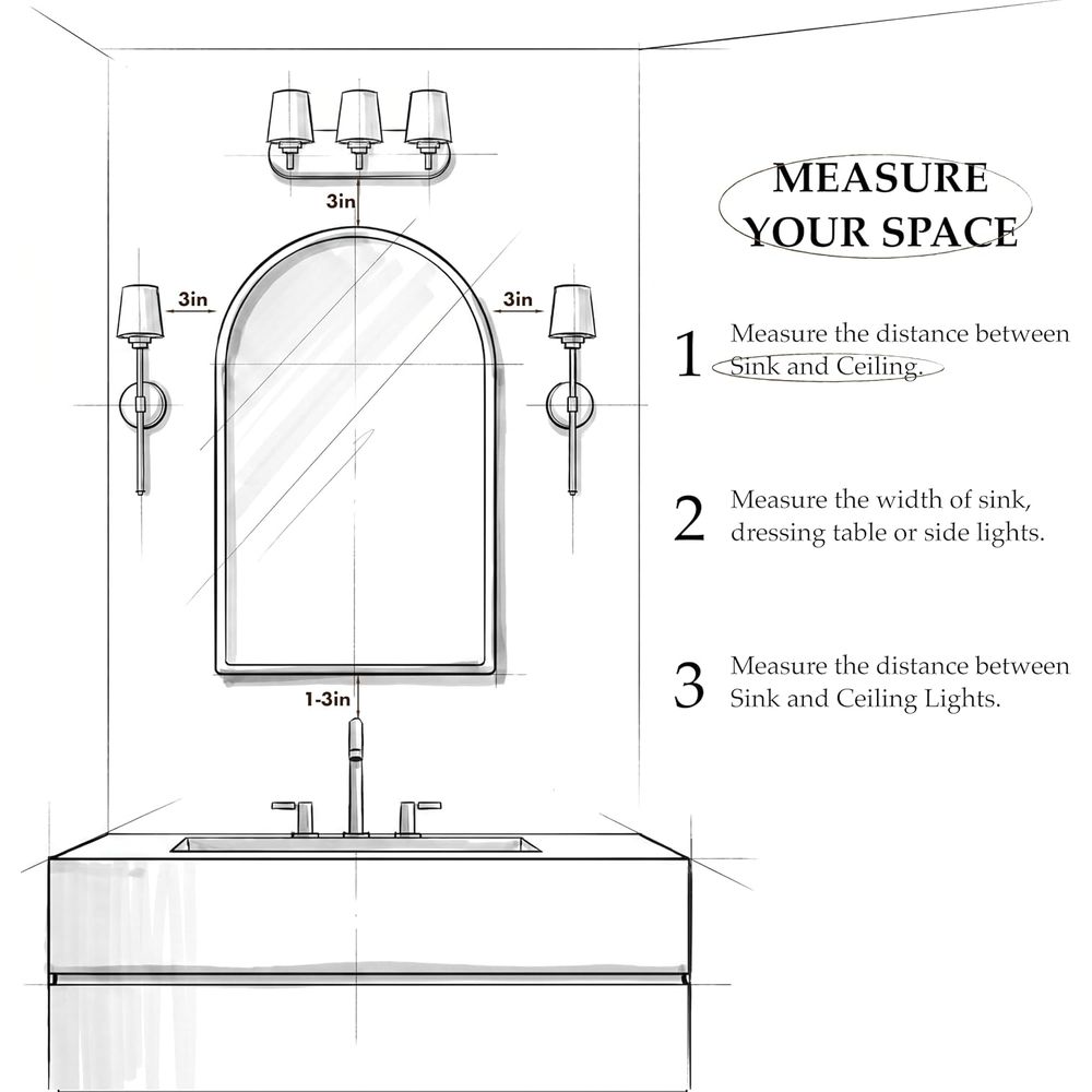 Luxurious Arched Gold Bathroom - Home Bathroom Mirror recension och pris