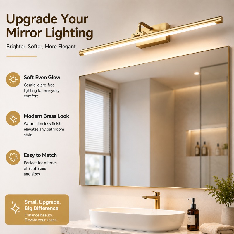 40cm 55cm 70cm Vintage LED Van - Home Bathroom Mirror recension och pris