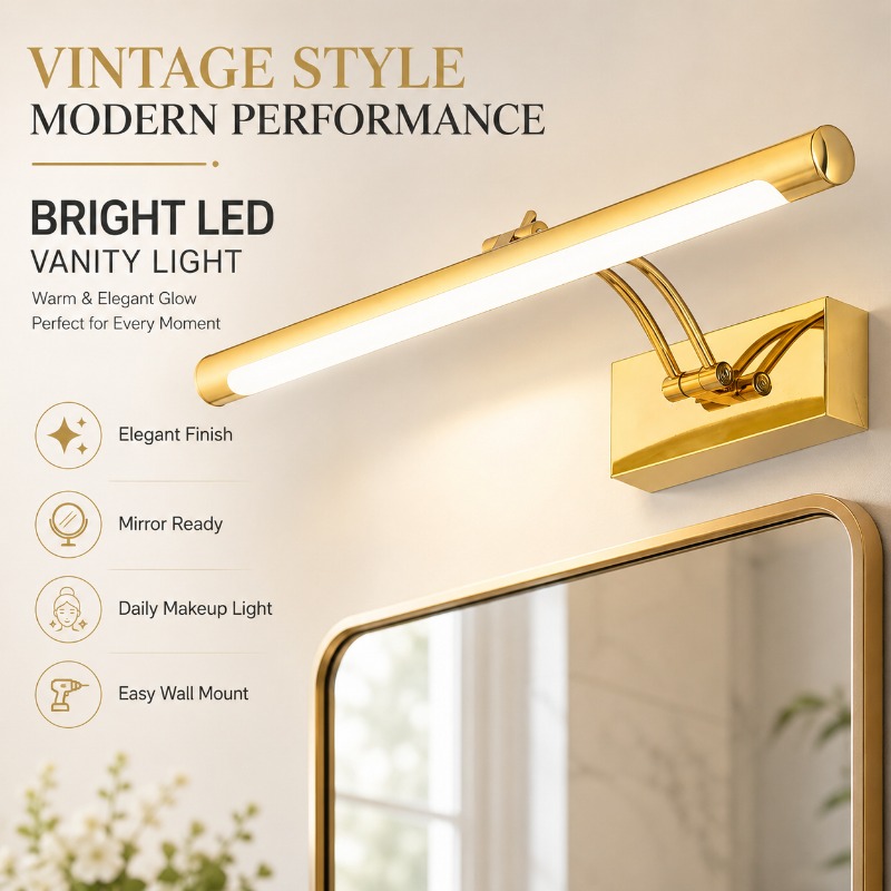 40cm 55cm 70cm Vintage LED Van - Home Bathroom Mirror recension och pris