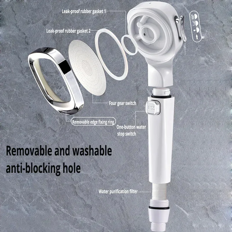 High Pressure Shower Head 3 Mo - Tiny Home Bathroom Kit recension och pris