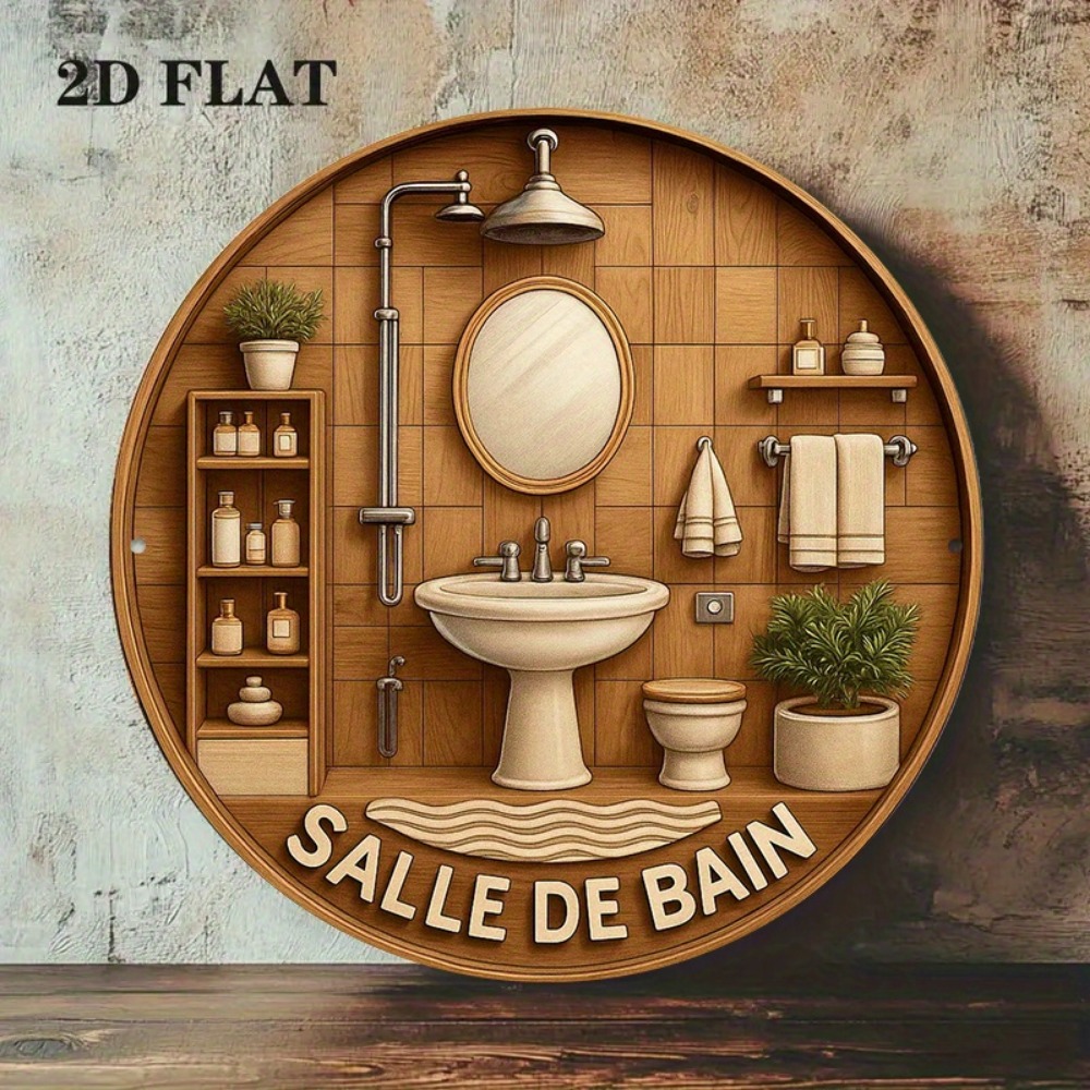 CIFBUY Retro French Bathroom R - Home Bathroom Wall Decor recension och pris