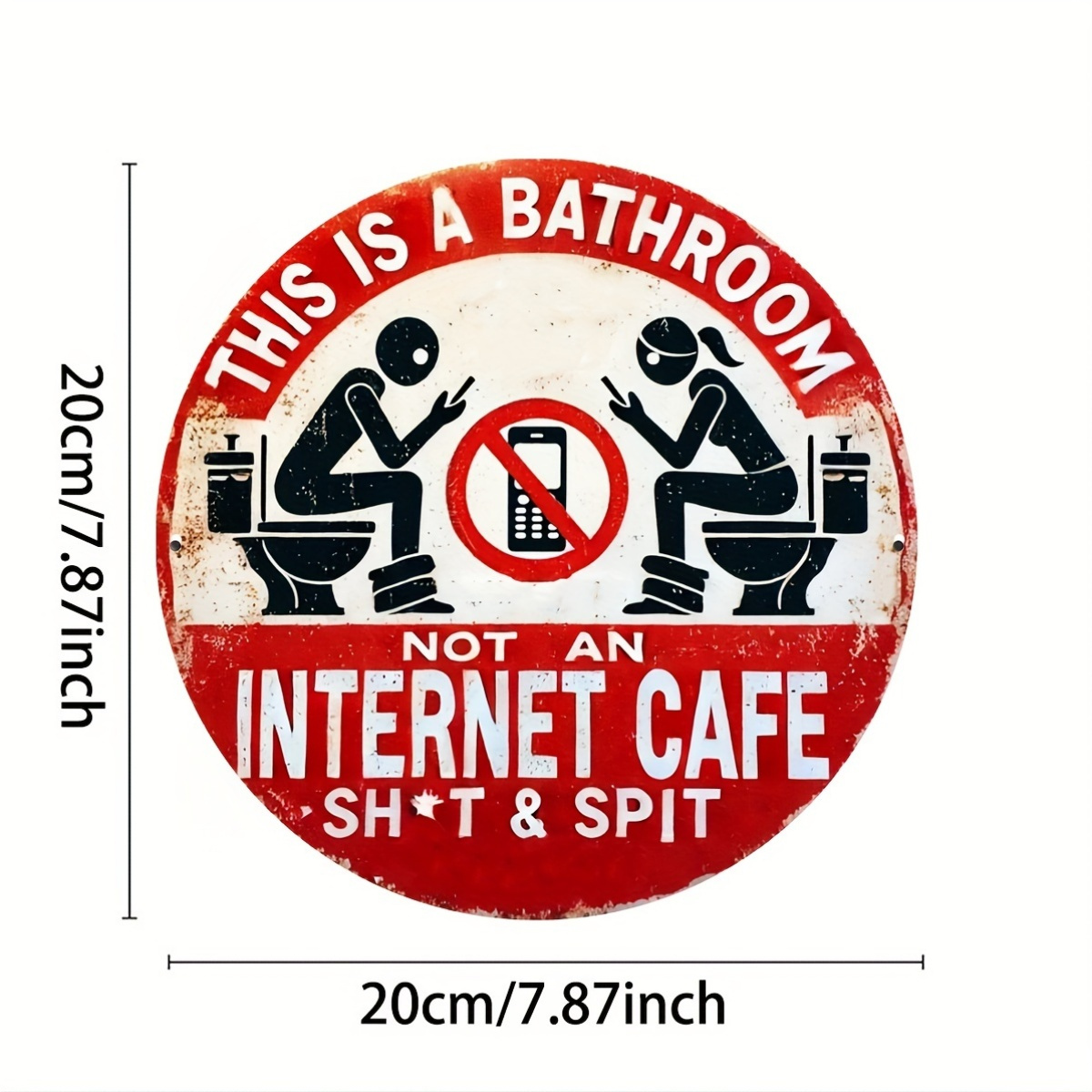 1pc, 8x8 inches (20x20cm), Rus - Home Bathroom Wall Decor recension och pris