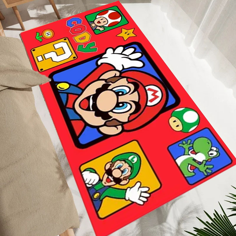 Cartoon S-Super M-Mario Bros G - Home Bathroom Floor Mats recension och pris