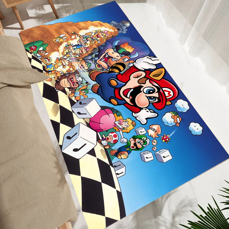 Cartoon S-Super M-Mario Bros G - Home Bathroom Floor Mats recension och pris