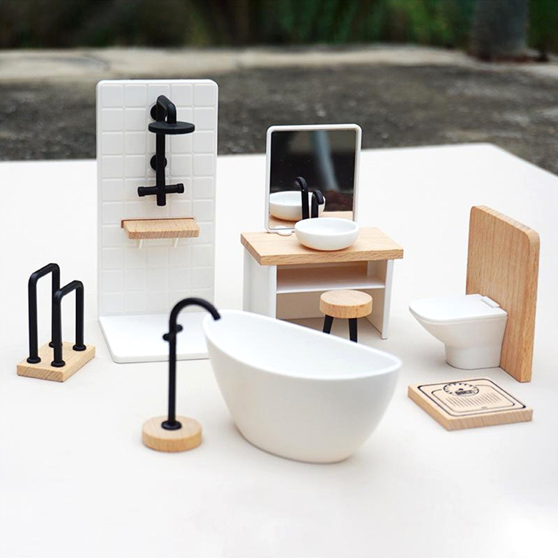 1:6/1:12 Dollhouse Miniature B - Home Bathroom Renovation recension och pris
