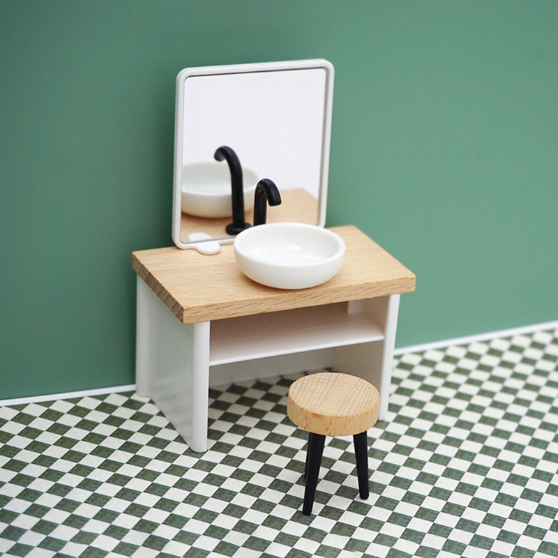 1:6/1:12 Dollhouse Miniature B - Home Bathroom Renovation recension och pris