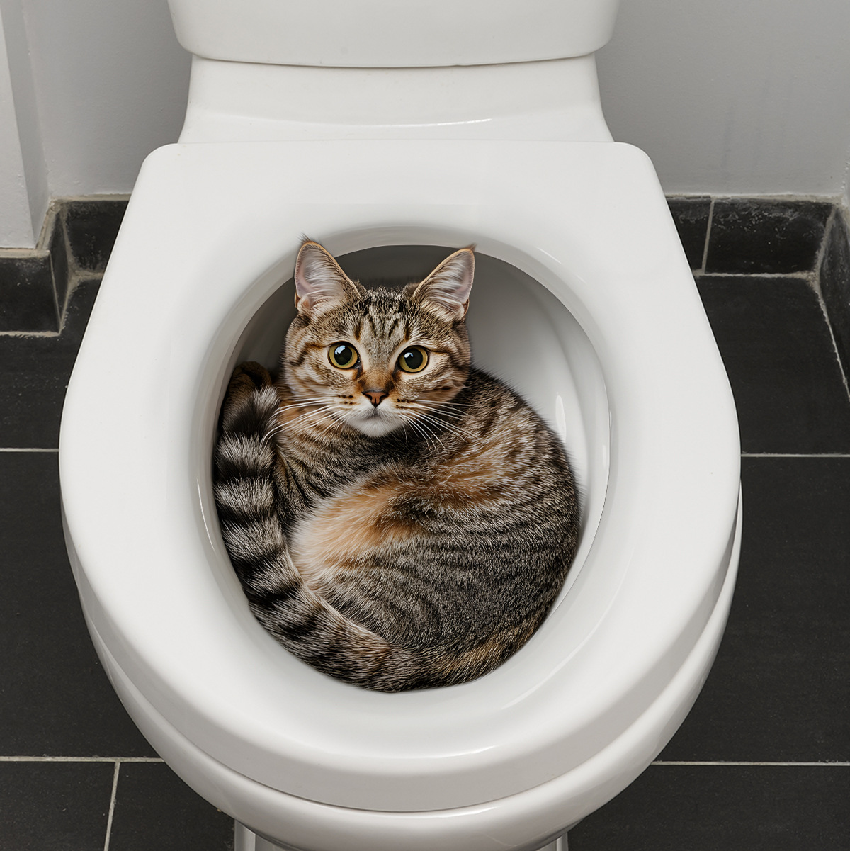 3D Funny Cat Toilet Sticker Ba - Tiny Home Bathroom Kit recension och pris