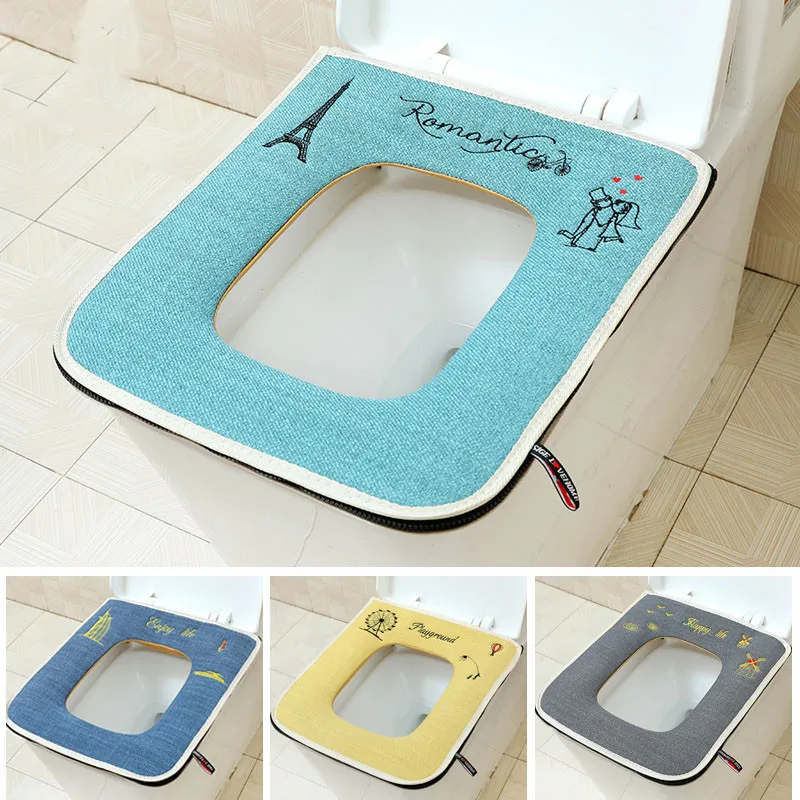 Square with Zipper Home Toilet - Home Bathroom Mats recension och pris