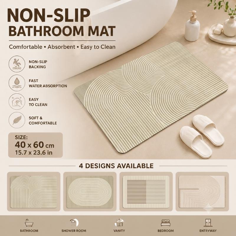 Diatomite Bath Mat Quick Dry A - Home Bathroom Mats recension och pris